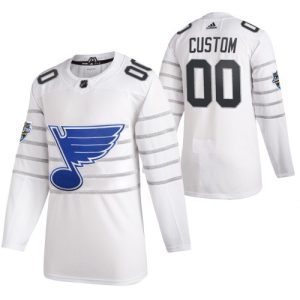 St. Louis Blues Trikot #00 Benutzerdefinierte Weiß 2020 NHL All Star